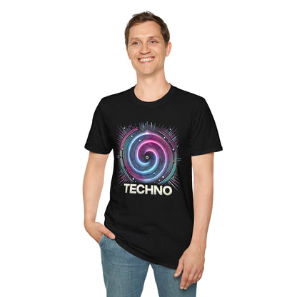 Techno-Unisex-Softstyle-T-Shirt – Design 2 