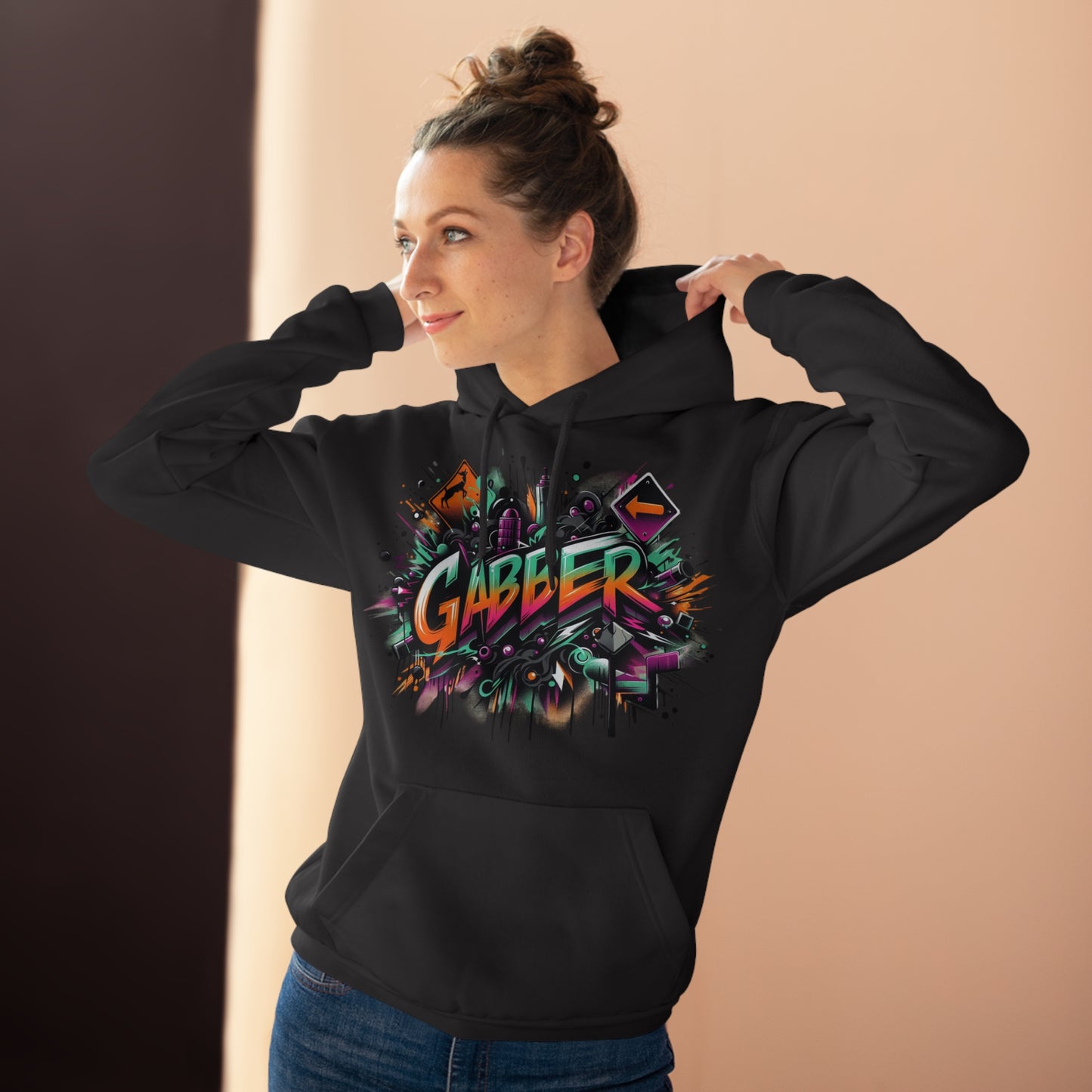 Unisex Gabber Kapuzenpullover