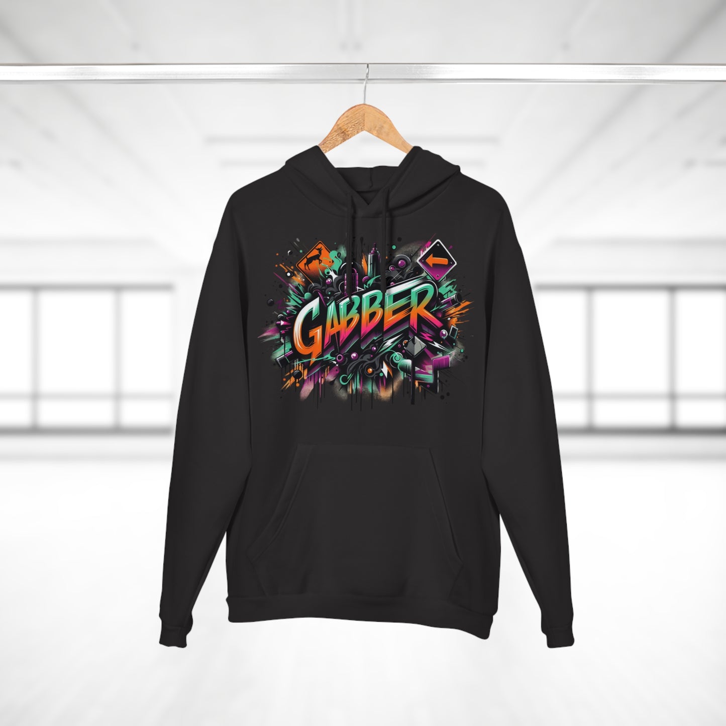 Unisex Gabber Kapuzenpullover