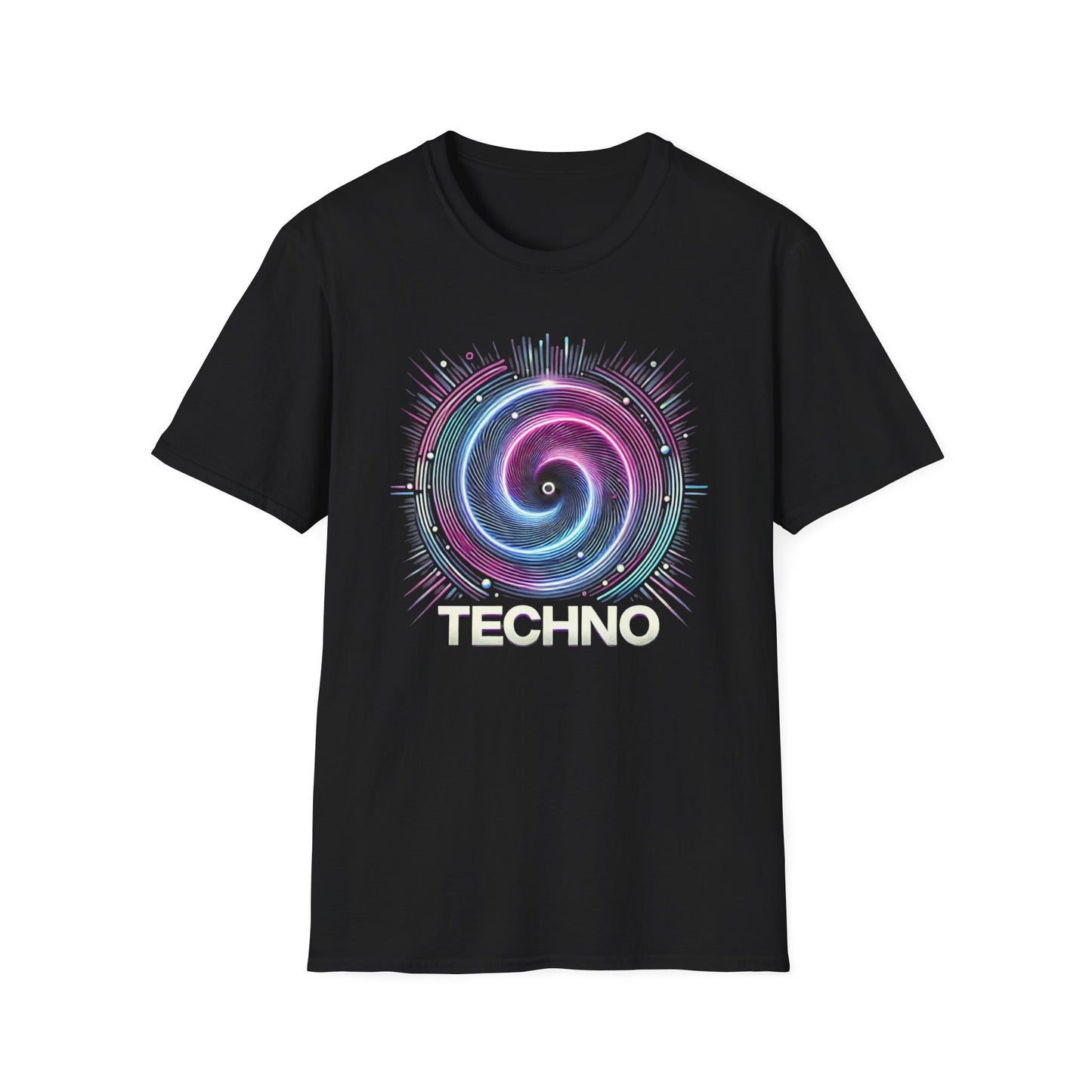 Techno-Unisex-Softstyle-T-Shirt – Design 2 